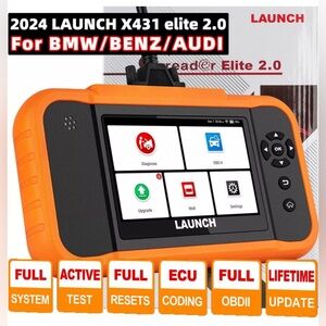 Launch Creader Elite 2.0 BBA For BMW/Mercedes-Benz/AUDI OBD2 Diagnostic Scanner